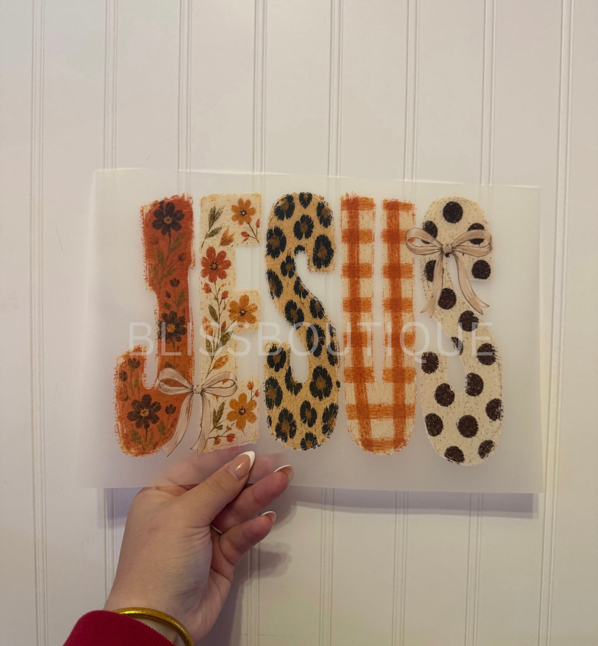 Autumn Polka Dot Jesus (DTF)