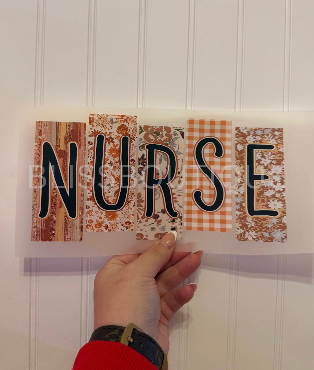 Preppy Floral Fall Nurse (DTF)