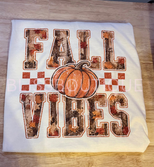 Pumpkin Autumn Camo leaves Fall Vibes (DTF)