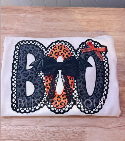 Lace Leopard Halloween Boo (DTF)